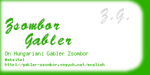 zsombor gabler business card